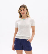 Hatley Simone Knit Tee - White