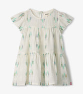Hatley Baby & Toddler Girls Blue Feathers Woven Puff Dress