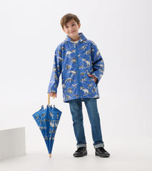 Hatley Boys Dino Extinction Zip-Up Rain Jacket