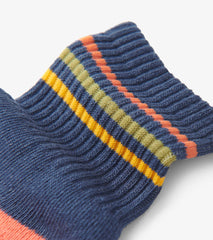 Hatley Boys Striped Blue Crew Socks
