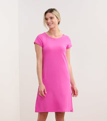 Hatley Brooke Dress - Fuchsia French Terry