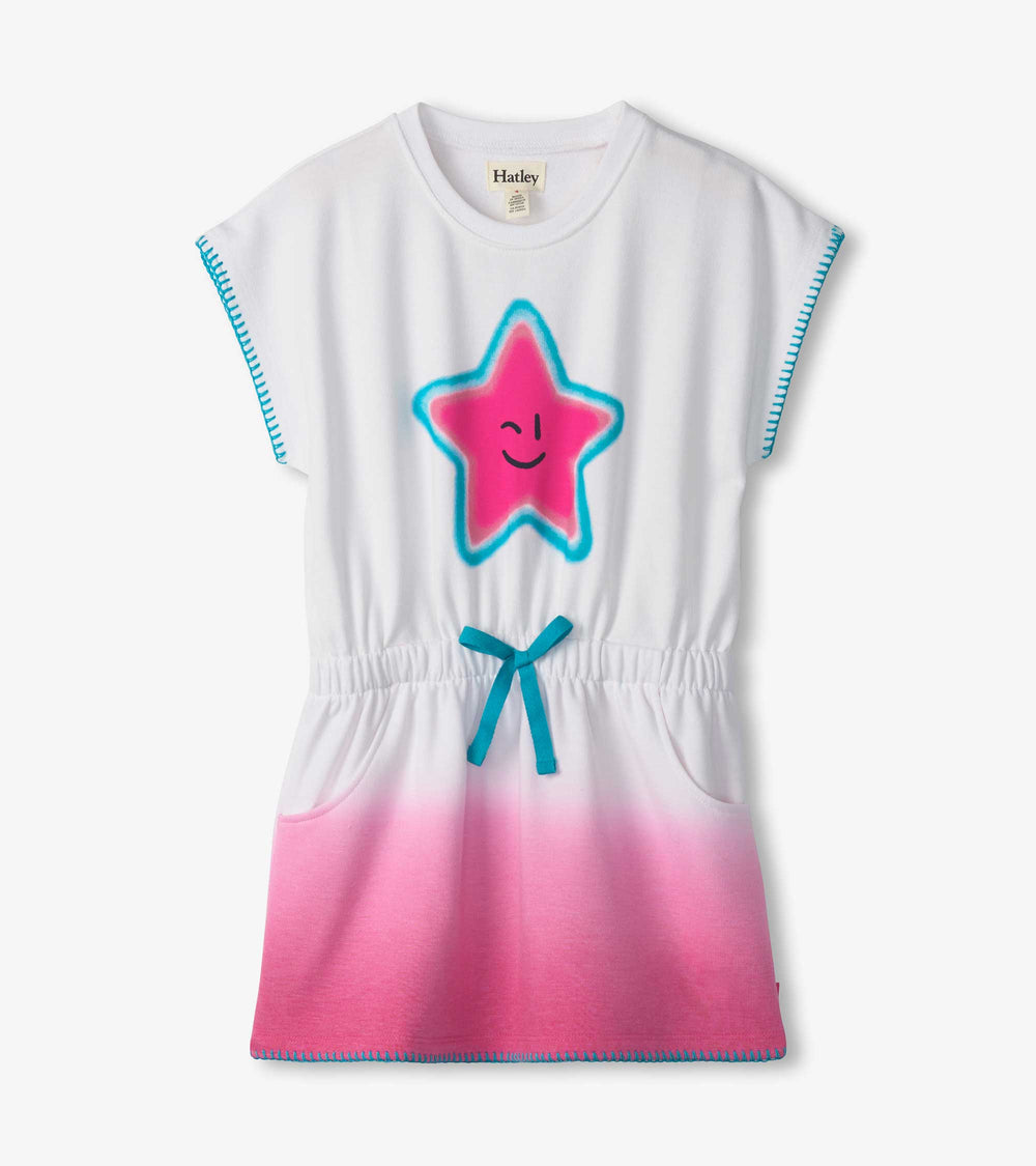 Hatley Girls Fuchsia Ombre Pull-On Dress