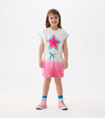 Hatley Girls Fuchsia Ombre Pull-On Dress