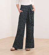 Hatley Belted Wide Leg Pants - Multi Dots