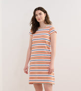 Hatley Cici A-Line Dress - Melon Stripes