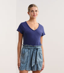 Hatley Sadie V-Neck Tee - Patriot Blue