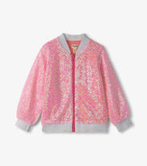 Hatley Girls Pearl Mermaid Sequined Bomber Jacket