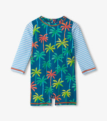 Hatley Baby Boys Printed Palms One-Piece Rashguard