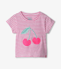 Hatley Baby & Toddler Girls Cherry Stripes Graphic Tee