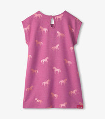 Hatley Girls Shimmer Horses Slouchy Dress