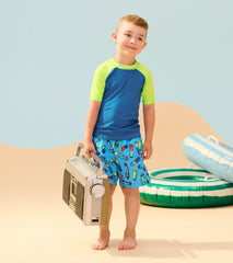 Hatley Boys Star Sapphire Short Sleeve Rashguard