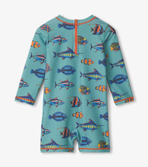 Hatley Baby Boys Tropical Fish One-Piece Rashguard