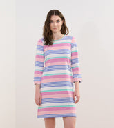 Hatley Lily Flare Dress - Peach Echo Stripes