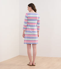 Hatley Lily Flare Dress - Peach Echo Stripes