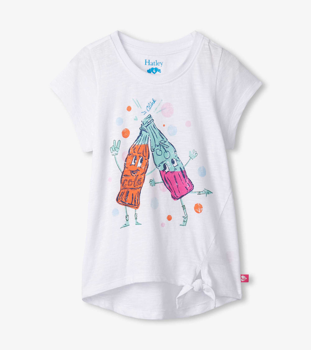 Hatley Girls Soda Pop Tie Front T-Shirt