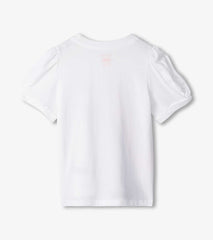 Hatley Girls Soft Horse Twisted Sleeve Tee