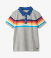 Hatley Boys 70's Stripes Polo T-Shirt