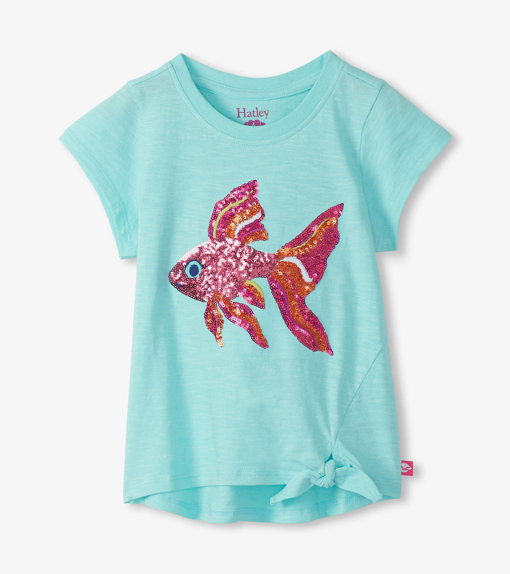 Hatley Girls Tropical Fish Tie Front T-Shirt