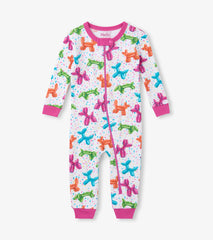 Hatley Baby Girls Balloon Pets Cotton Sleeper