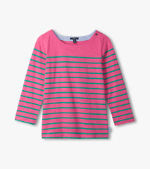 Hatley Button Breton - Watermelon Stripes