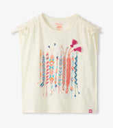 Hatley Girls Friendship Bracelet Cinched Shoulder Top