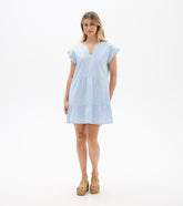Hatley Emerson Dress - Neon Dots on Stripes