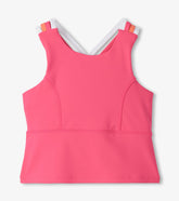 Hatley Girls Fandango Pink Strappy Active Tank