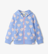 Hatley Girls Heart Burst Full-Zip Hoodie