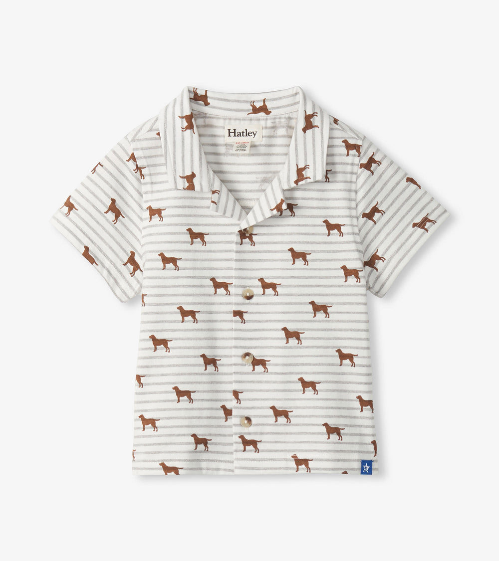 Hatley Baby & Toddler Boys Little Pups Jersey Button Down