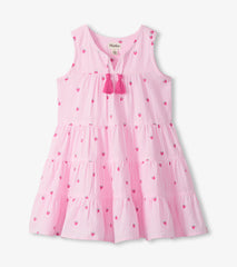 Hatley Girls Gingham Berries Tiered Dress