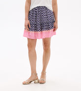 Hatley Flounce Skirt - Navy Medallion