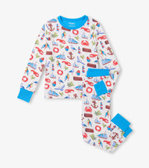 Hatley Boys Painted Seascape Bamboo Pajama Set