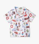Hatley Baby & Toddler Boys Painted Seascape Jersey Button Down