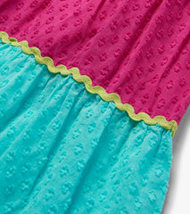 Hatley Girls Rainbow Color Block Strappy Midi Dress
