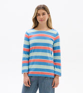 Hatley Button Breton - Azure Stripes
