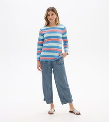 Hatley Button Breton - Azure Stripes