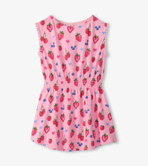 Hatley Girls Summer Berries Smocked Waist Dress