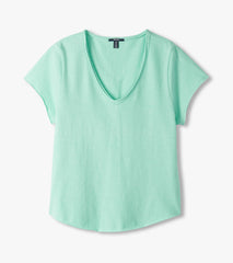 Hatley Sadie V-Neck Tee - Sea Glass