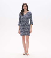 Hatley Lily Notch Neck Dress - Soft Ikat