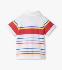 Hatley Baby & Toddler Boys Seascape Stripes Peached Jersey Polo T-Shirt