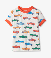Hatley Boys Trucks Bamboo Short Pajama Set