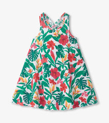 Hatley Girls Tropical Flowers Trapeze Dress