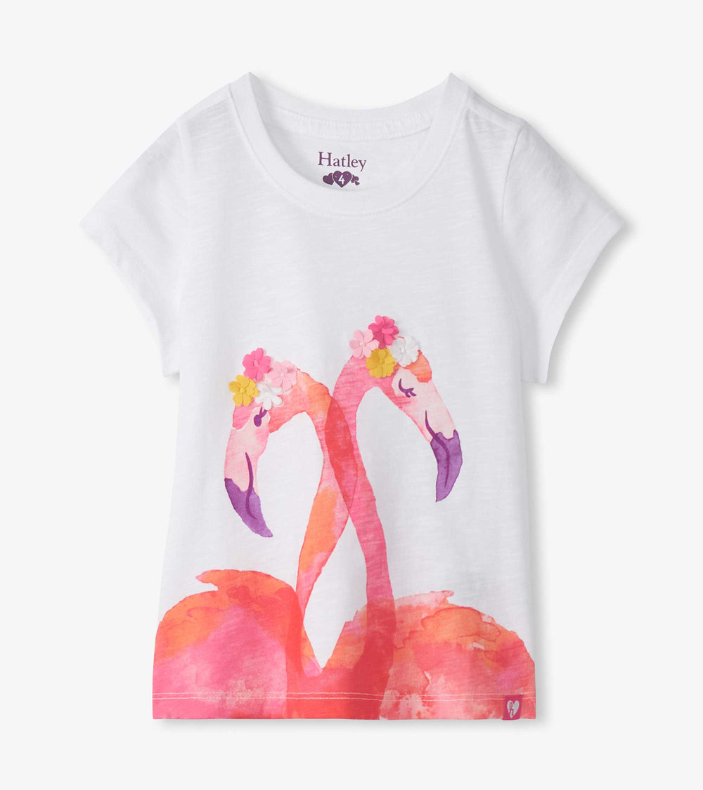 Hatley Girls Flamingos Graphic Tee