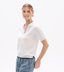 Hatley Johnny Collar Top - White