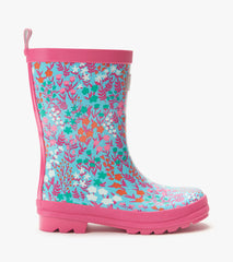 Hatley Girls Wildflowers Shiny Rain Boots
