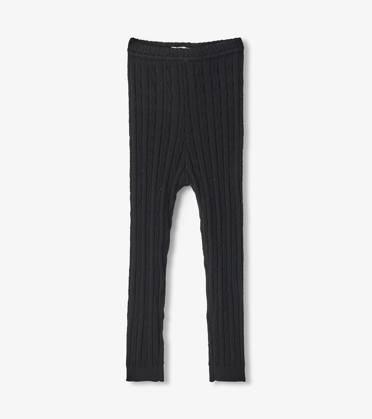 Hatley Baby Girls Black Cable Knit Leggings