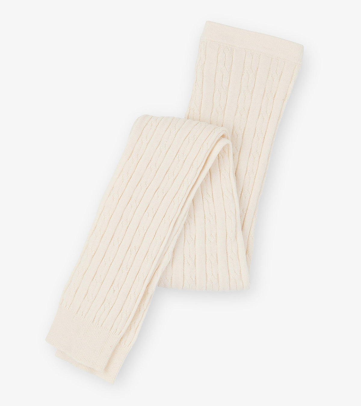 Hatley Girls Cream Cable Knit Tights