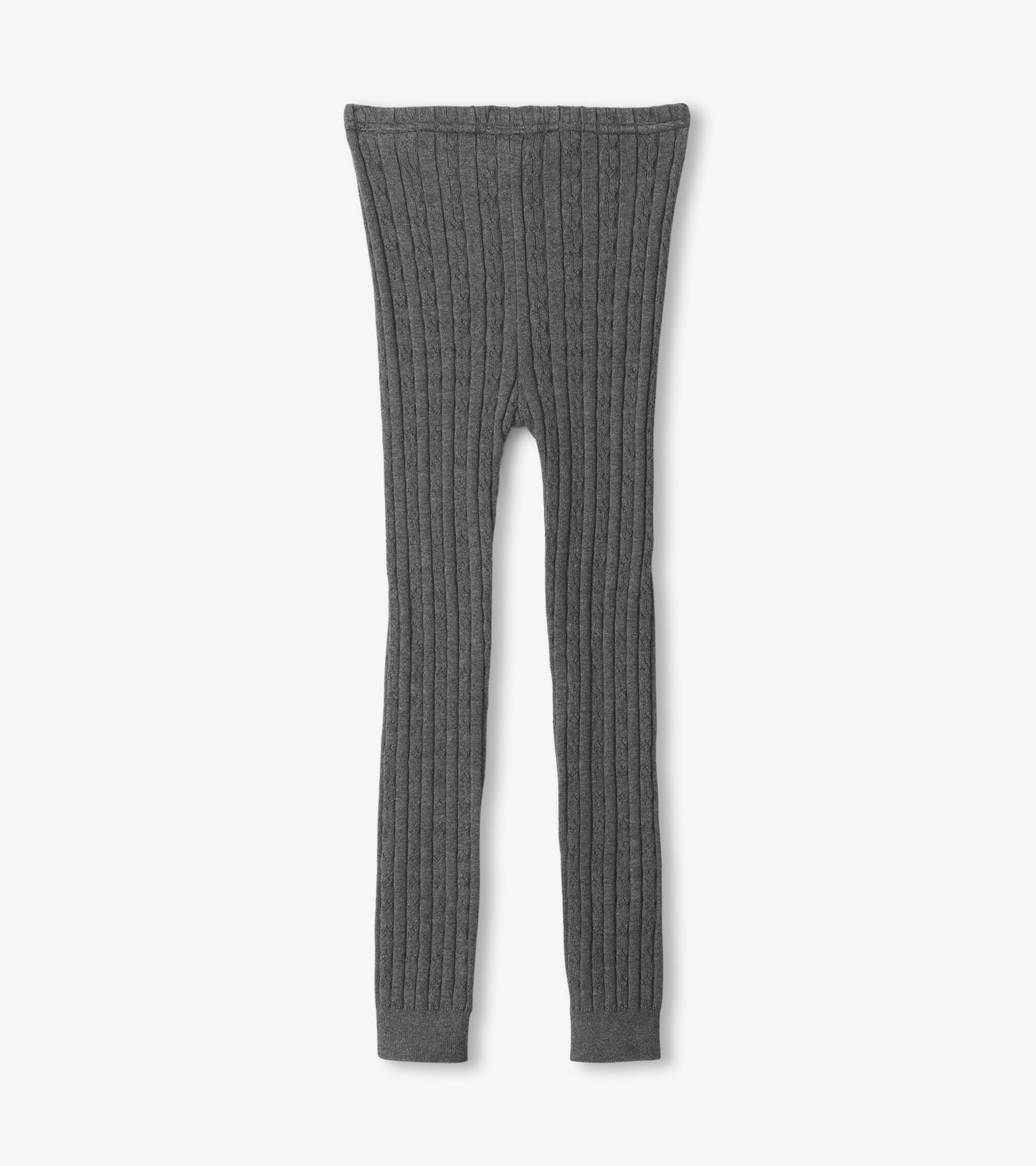 Hatley Girls Charcoal Cable Knit Tights