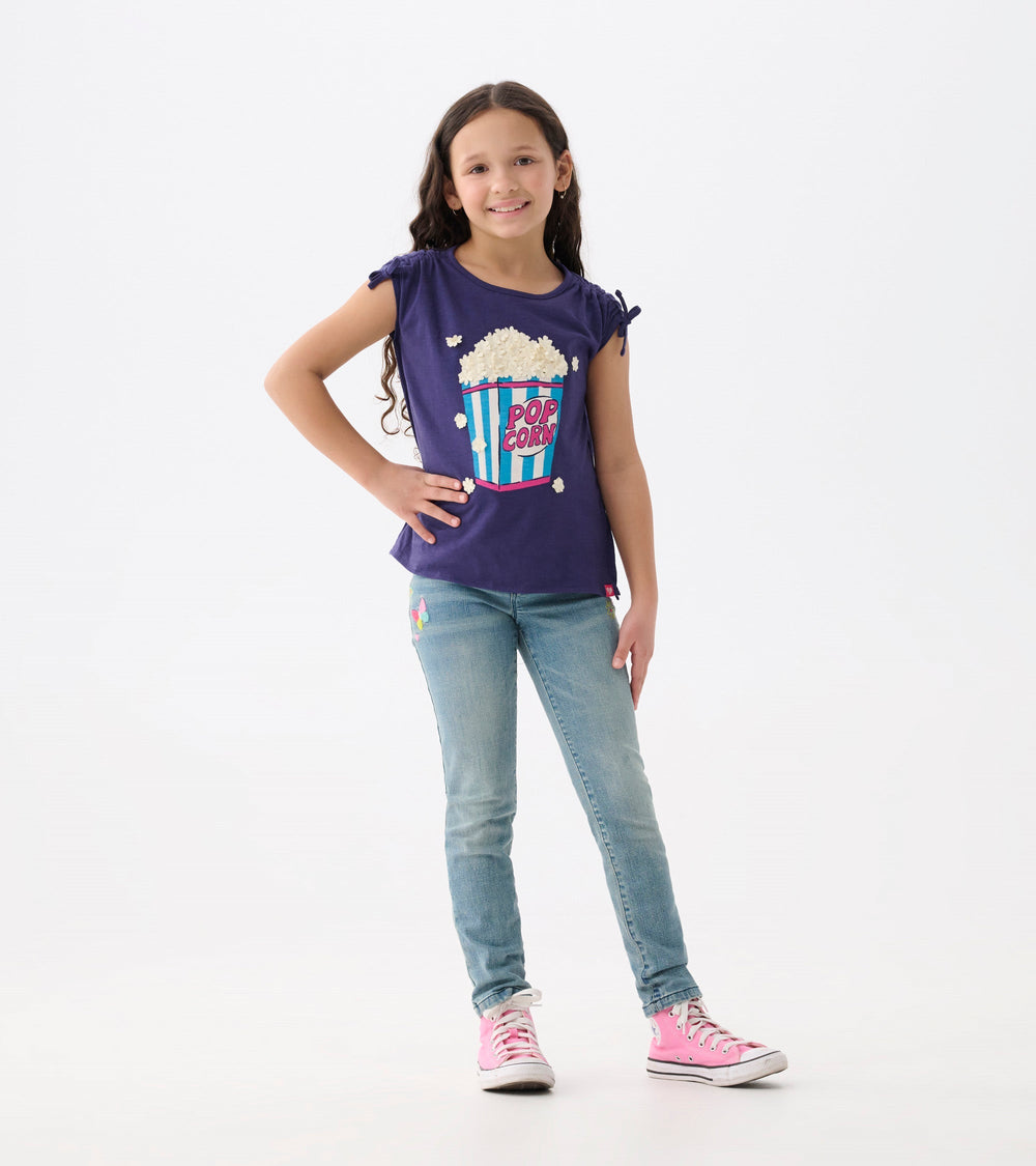 Hatley Girls Pretty Patches Stretch Jeans