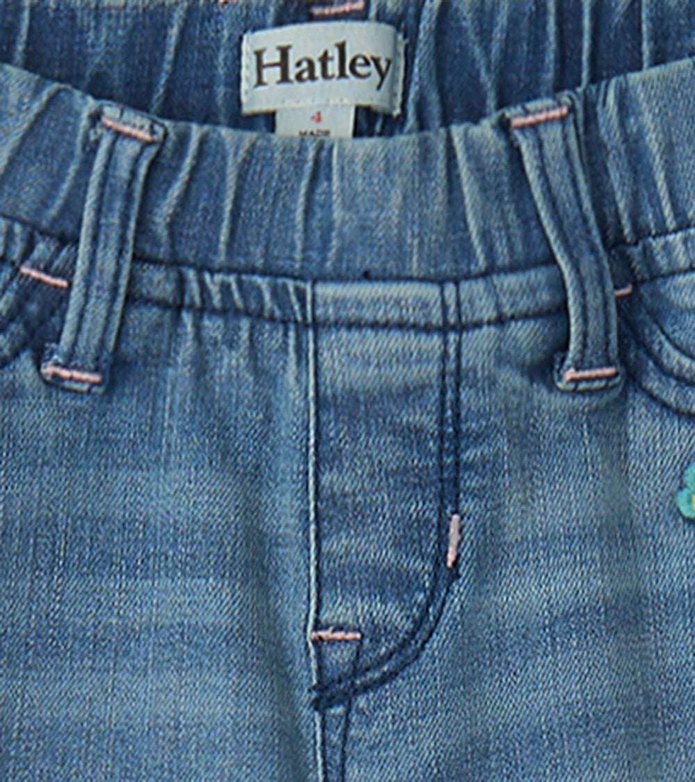 Hatley Girls Pretty Patches Stretch Jeans